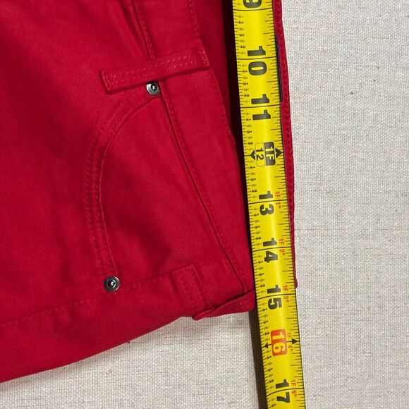 AG Adriano Goldschmied Jeans Womens 28 Red The Abbey Ankle Mid Rise Super Skinny - Picture 5 of 7